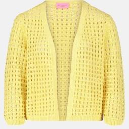 Casual-Strickjacke mit Effektgarn Casual-Strickjacke mit Effektgarn