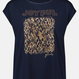 Blusenshirt mit U-Boot-Ausschnitt Blusenshirt mit U-Boot-Ausschnitt