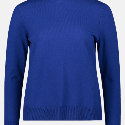 Basic-Strickpullover mit Stehkragen Basic-Strickpullover mit Stehkragen
