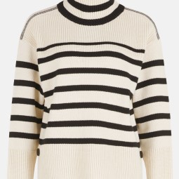 Grobstrick-Pullover mit Streifen Grobstrick-Pullover mit Streifen