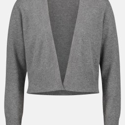 Kaschmir-Strickjacke mit Rippbündchen Kaschmir-Strickjacke mit Rippbündchen