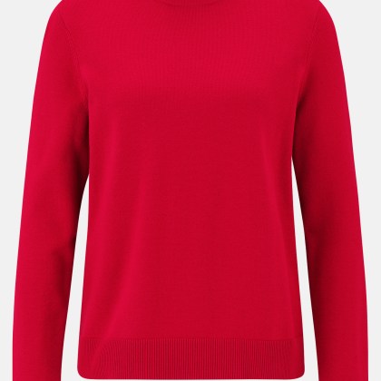 Basic-Strickpullover mit Stehkragen Basic-Strickpullover mit Stehkragen