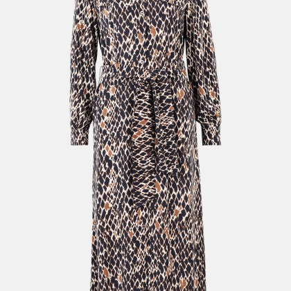 Hemdblusenkleid mit Bindegürtel Hemdblusenkleid mit Bindegürtel