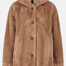 Plüschjacke mit Kapuze Plüschjacke mit Kapuze
