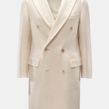 Brioni - Herren - Cashmere Mantel %27Salomone%27 creme Brioni - Herren - Cashmere Mantel %27Salomone%27 creme