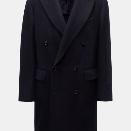 Stile Latino - Herren - Cashmere Mantel %27Eros%27 navy Stile Latino - Herren - Cashmere Mantel %27Eros%27 navy