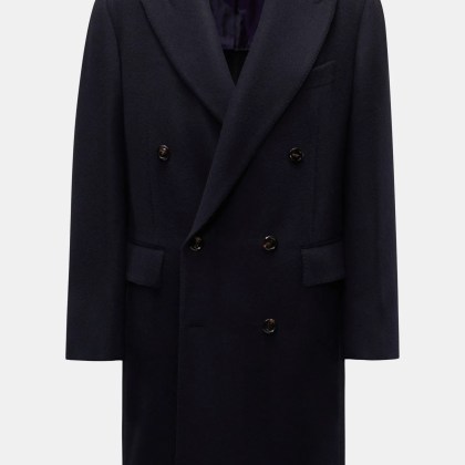 Stile Latino - Herren - Cashmere Mantel %27Eros%27 navy Stile Latino - Herren - Cashmere Mantel %27Eros%27 navy