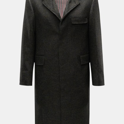 Thom Browne - Herren - Wollmantel dunkelgrün Thom Browne - Herren - Wollmantel dunkelgrün