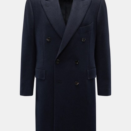 Cesare Attolini - Herren - Cashmere Mantel dark navy Cesare Attolini - Herren - Cashmere Mantel dark navy