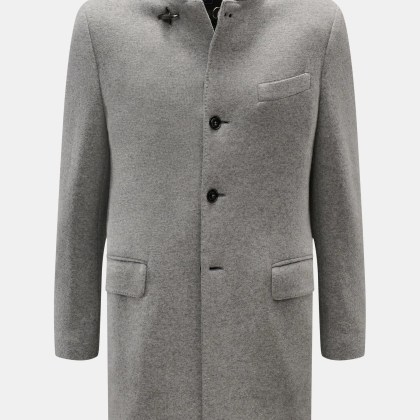 Fay - Herren - Jersey-Mantel %27Duty Coat%27 grau meliert Fay - Herren - Jersey-Mantel %27Duty Coat%27 grau meliert