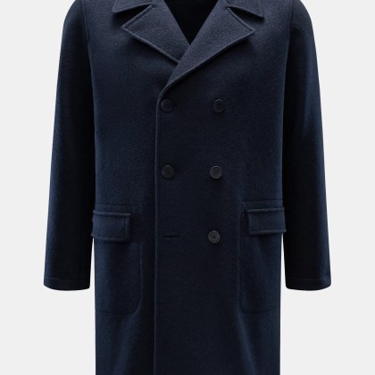 Lunaria Cashmere - Herren - Cashmere Mantel navy Lunaria Cashmere - Herren - Cashmere Mantel navy