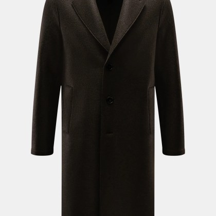Harris Wharf London - Herren - Wollmantel dunkelbraun Harris Wharf London - Herren - Wollmantel dunkelbraun