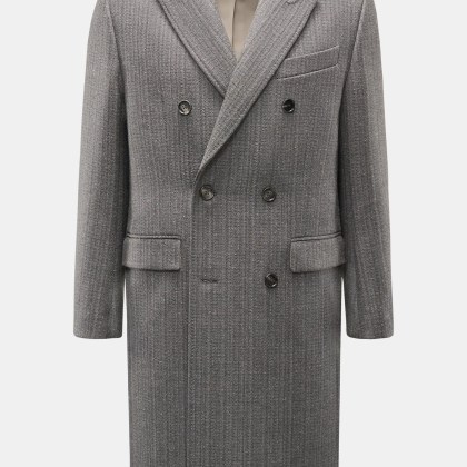 Ami Paris - Herren - Mantel grau meliert Ami Paris - Herren - Mantel grau meliert