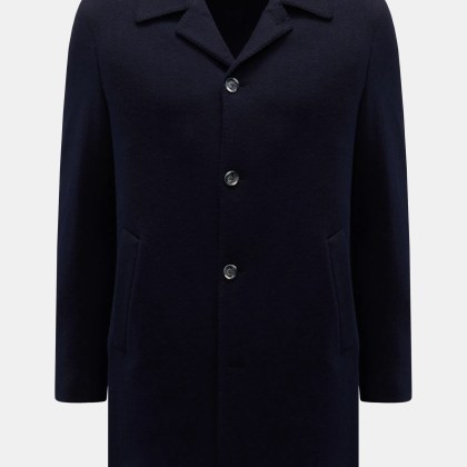 Fedeli - Herren - Cashmere Mantel navy Fedeli - Herren - Cashmere Mantel navy