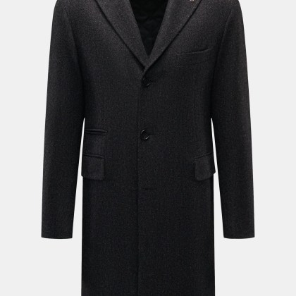 Tagliatore - Herren - Mantel schwarz/grau gemustert Tagliatore - Herren - Mantel schwarz/grau gemustert