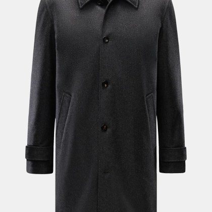 Agnona - Herren - Cashmere Mantel anthrazit Agnona - Herren - Cashmere Mantel anthrazit