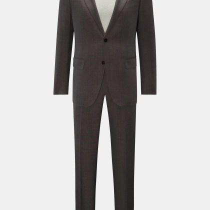 Zegna - Herren - Anzug %27Trofeo%27 graubraun kariert Zegna - Herren - Anzug %27Trofeo%27 graubraun kariert