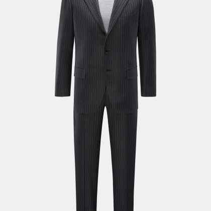 Cesare Attolini - Herren - Anzug %27Drop 7%27 dunkelgrau/hellgrau gestreift Cesare Attolini - Herren - Anzug %27Drop 7%27 dunkelgrau/hellgrau gestreift