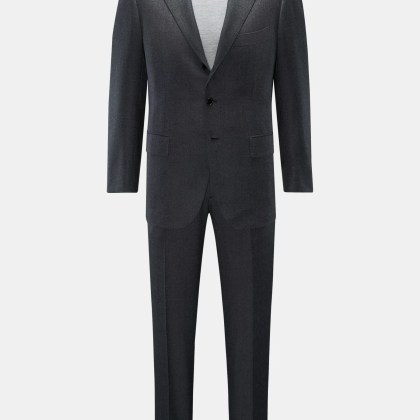 Cesare Attolini - Herren - Anzug %27Drop 7%27 dunkelgrau meliert Cesare Attolini - Herren - Anzug %27Drop 7%27 dunkelgrau meliert