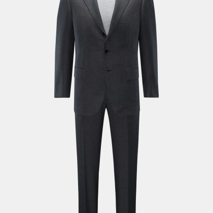 Cesare Attolini - Herren - Anzug %27Drop 7%27 dunkelgrau meliert Cesare Attolini - Herren - Anzug %27Drop 7%27 dunkelgrau meliert