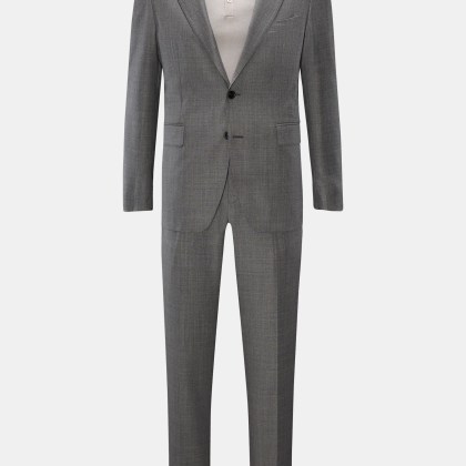 Tagliatore - Herren - Anzug %27Vesuvio%27 dunkelgrau meliert Tagliatore - Herren - Anzug %27Vesuvio%27 dunkelgrau meliert