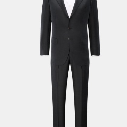 Cesare Attolini - Herren - Anzug dunkelgrau meliert Cesare Attolini - Herren - Anzug dunkelgrau meliert