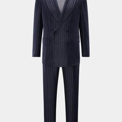 Stile Latino - Herren - Anzug %27Andrea%27 navy/grau gestreift Stile Latino - Herren - Anzug %27Andrea%27 navy/grau gestreift