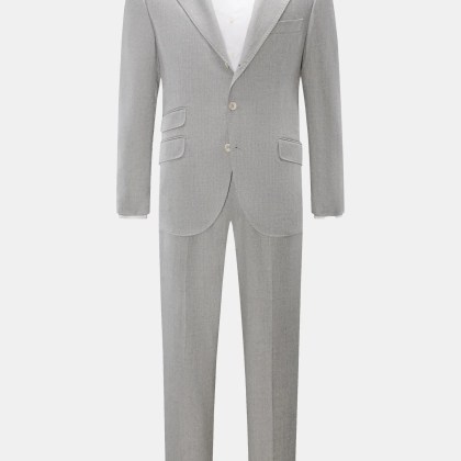 Brunello Cucinelli - Herren - Wollanzug grau meliert Brunello Cucinelli - Herren - Wollanzug grau meliert