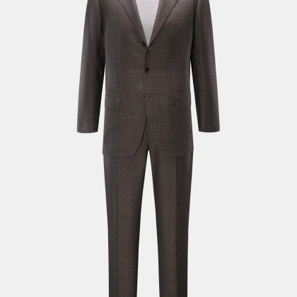 Cesare Attolini - Herren - Anzug graubraun kariert Cesare Attolini - Herren - Anzug graubraun kariert