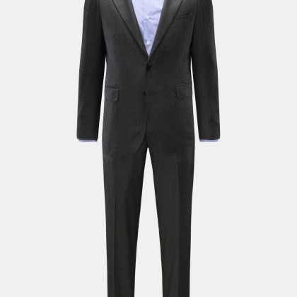 Tagliatore - Herren - Anzug %27Vesuvio%27 dunkelgrau meliert Tagliatore - Herren - Anzug %27Vesuvio%27 dunkelgrau meliert