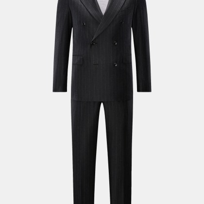 Tagliatore - Herren - Anzug %27Vesuvio%27 anthrazit gestreift Tagliatore - Herren - Anzug %27Vesuvio%27 anthrazit gestreift