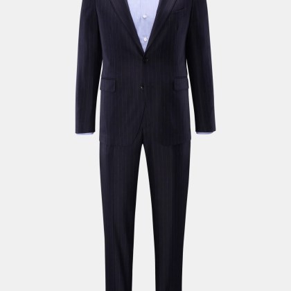 Tagliatore - Herren - Anzug %27Vesuvio%27 navy gestreift Tagliatore - Herren - Anzug %27Vesuvio%27 navy gestreift