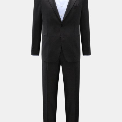 Tagliatore - Herren - Anzug %27Vesuvio%27 anthrazit meliert Tagliatore - Herren - Anzug %27Vesuvio%27 anthrazit meliert