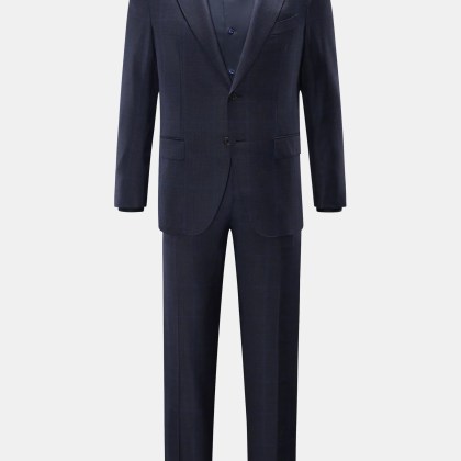 Caruso - Herren - Anzug %27Aida%27 navy/dark navy/blau kariert Caruso - Herren - Anzug %27Aida%27 navy/dark navy/blau kariert