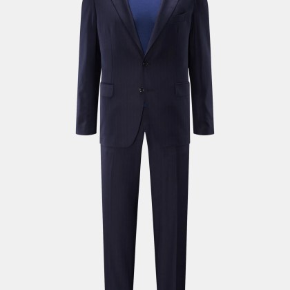 Tagliatore - Herren - Anzug %27Vesuvio%27 navy gestreift Tagliatore - Herren - Anzug %27Vesuvio%27 navy gestreift