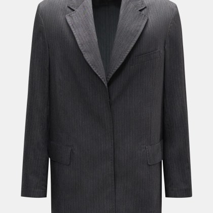 Our Legacy - Herren - Sakko %27Porpoise Blazer%27 dunkelgrau/schwarz gestreift Our Legacy - Herren - Sakko %27Porpoise Blazer%27 dunkelgrau/schwarz gestreift