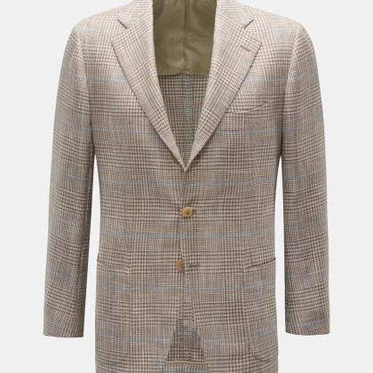 Cesare Attolini - Herren - Sakko braun/beige/hellblau kariert Cesare Attolini - Herren - Sakko braun/beige/hellblau kariert
