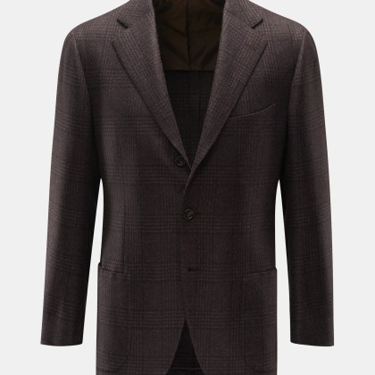 Cesare Attolini - Herren - Cashmere Sakko braun/dunkelbraun kariert Cesare Attolini - Herren - Cashmere Sakko braun/dunkelbraun kariert