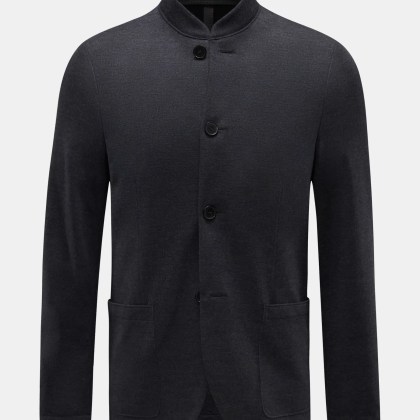 Harris Wharf London - Herren - Merino Blazer %27Nehru Jacket%27 anthrazit Harris Wharf London - Herren - Merino Blazer %27Nehru Jacket%27 anthrazit