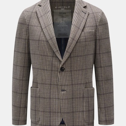 Circolo 1901 - Herren - Jersey-Sakko beige/schwarz kariert Circolo 1901 - Herren - Jersey-Sakko beige/schwarz kariert