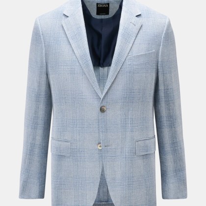 Zegna - Herren - Sakko rauchblau kariert Zegna - Herren - Sakko rauchblau kariert