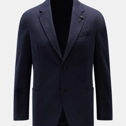 Lardini - Herren - Seersucker Sakko navy Lardini - Herren - Seersucker Sakko navy