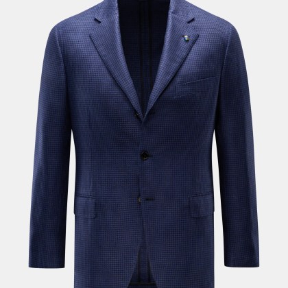 Belvest - Herren - Seidensakko navy/schwarz gemustert Belvest - Herren - Seidensakko navy/schwarz gemustert