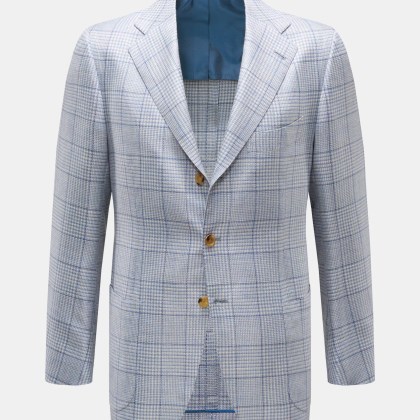 Cesare Attolini - Herren - Sakko rauchblau/creme kariert Cesare Attolini - Herren - Sakko rauchblau/creme kariert