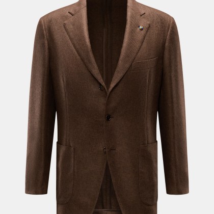 Belvest - Herren - Cashmere Sakko dunkelbraun meliert Belvest - Herren - Cashmere Sakko dunkelbraun meliert