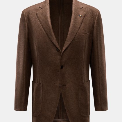 Belvest - Herren - Cashmere Sakko dunkelbraun meliert Belvest - Herren - Cashmere Sakko dunkelbraun meliert