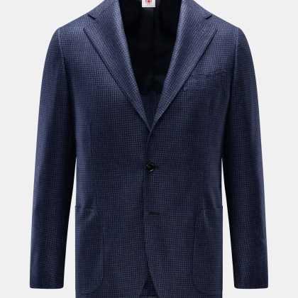 Borrelli - Herren - Sakko %27Procida%27 dunkelblau/schwarz kariert Borrelli - Herren - Sakko %27Procida%27 dunkelblau/schwarz kariert