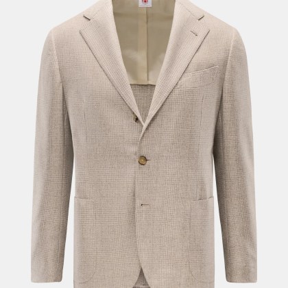 Borrelli - Herren - Sakko %27Procida%27 beige/hellgrau kariert Borrelli - Herren - Sakko %27Procida%27 beige/hellgrau kariert