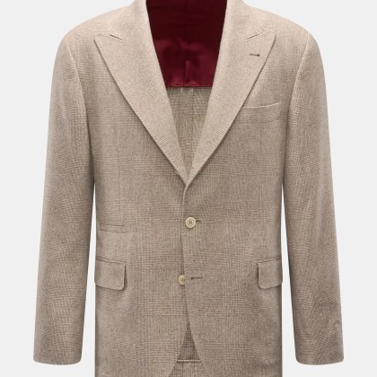 Brunello Cucinelli - Herren - Sakko graubraun/creme kariert Brunello Cucinelli - Herren - Sakko graubraun/creme kariert