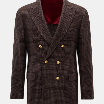 Brunello Cucinelli - Herren - Sakko schwarz/braun kariert Brunello Cucinelli - Herren - Sakko schwarz/braun kariert